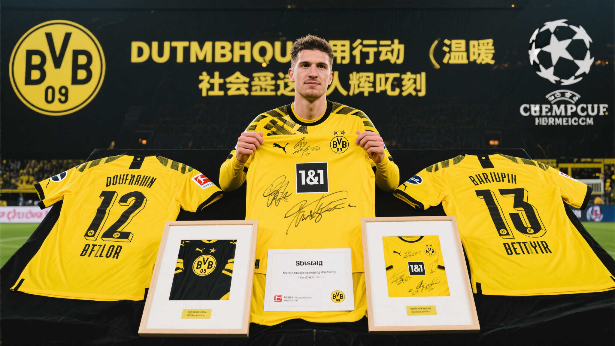 多特世俱杯首战球衣义拍，助力公益事业发展